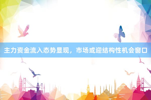 主力资金流入态势显现，市场或迎结构性机会窗口