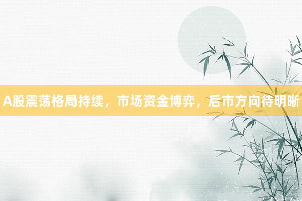 A股震荡格局持续，市场资金博弈，后市方向待明晰