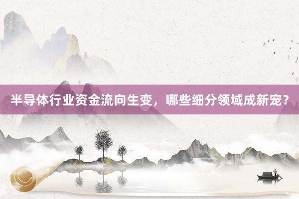 半导体行业资金流向生变，哪些细分领域成新宠？